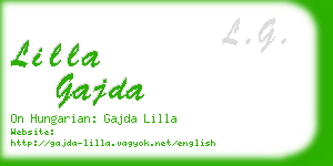 lilla gajda business card